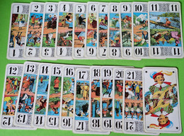Lot 22 Cartes à Jouer - Atouts Du TAROT - Scène De Vie, Métier, Dance, Armée, Loisir, Enfant - Etat D'usage - Vers 1990 - Tarot-Karten