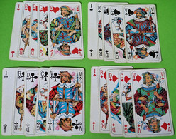 Lot 20 Cartes à Jouer - Têtes Du TAROT - Cœur, Carreau, Trèfle, Pique - Etat D'usage - Vers 1990 - Tarots