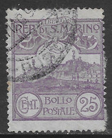 San Marino 1925 Veduta C25 Sa N.111 US - Usati