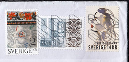 Sweden / 2015 Farmhouses Of Hälsingland 2 Kr, 5 Kr, Ingrid Bergman 14 Kr - Storia Postale