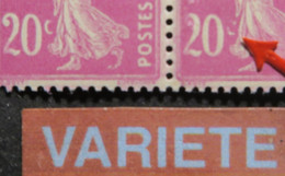 R2354/8 - 1924/1926 - TYPE SEMEUSE - (PAIRE) N°190f Tàn TIMBRES NEUFS** - BELLE VARIETE ➤➤➤ Sans Le " C " à " 20 " - Nuevos