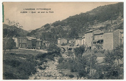 CPA - ALBON (Ardèche) - Quai En Aval Du Pont - Autres & Non Classés