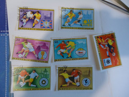 MONGOLIA USED 7 STAMPS  FOOTBALL WORLD CUP SWITZERLAND 1954 - 1954 – Suiza