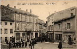 CPA St-LAURENT-de-CHAMOUSSET - Place Du Platre (572573) - Saint-Laurent-de-Chamousset