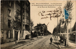 CPA BILLANCOURT - Le Boulevard De Strasbourg Vers La Rue De CLAMART (581414) - Boulogne Billancourt