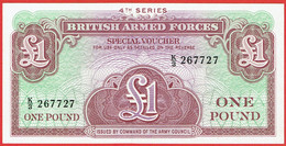 Grande-Bretagne - Billet De 1 Pound - British Armed Forces - 4th Series - Non Daté (1962) - M36a - Neuf - Fuerzas Armadas Británicas & Recibos Especiales