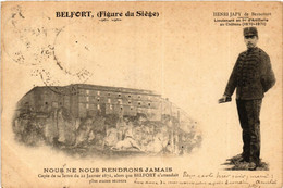 CPA BELFORT (Figure Du Siege) - Nous Ne Nous Rendrons Jamais (585109) - Belfort – Siège De Belfort