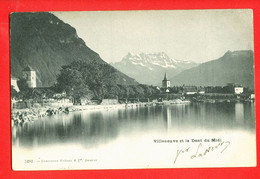 9518 - SUISSE - VILLENEUVE Et La Dent Du Midi - DOS NON DIVISE - Villeneuve