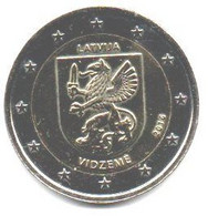 2016 - Lettonia 2 Euro Regione Di Vidzeme     ------ - Lettonia