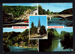 Delcampe - (RECTO / VERSO) AYWAILLE - BONJOUR - MULTIVUES - PETIT PLI ANGLE BAS A DROITE - BEAU TIMBRE ET CACHET - CPM GF - Aywaille