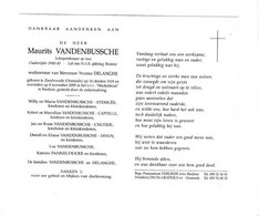 * SCHEEPSTEKENAAR M.VANDENBUSSCHE °ZANDVOORDE -OOSTENDE 1919 +BREDENE 2005 - Devotion Images