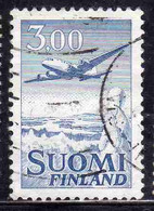 SUOMI FINLAND FINLANDIA FINLANDE 1950 AIR POST MAIL AIRMAIL DOUGLAS DC-6 OVER WINTER LANDSCAPE 300m USED USATO OBLITERE' - Gebruikt