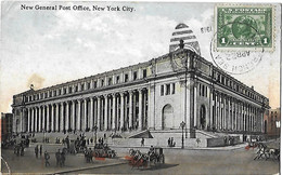 NEW YORK CITY - New General Post Office - Yvert 195 Sur Carte - Nunez De Balboa - 1913 - Andere Monumenten & Gebouwen