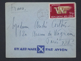 BH15 VIETNAM  BELLE LETTRE   1954 POSTE AERIENNE SAIGON A PARIS FRANCE   ++AFF. PLAISANT++ - Vietnam