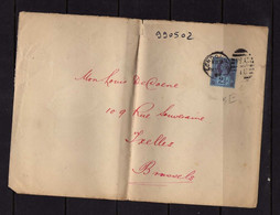 Grande-Bretagne  - 1899 - 2  1/2 P. Seul Sur  Grande Enveloppe  Pour La Belgique - Cartas & Documentos