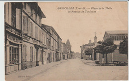 Grisolles (82 - Tarn Et Garonne) Place De La Halle Et Avenue De Toulouse - Grisolles