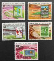 HAUTE VOLTA 1979 - NEUF**/MNH - LUXE - Série Complète Mi 740 / 744 - SURCHARGE FOOTBALL COUPE MONDE ARGENTINE - Haute-Volta (1958-1984)