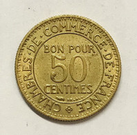 Francia France  IIIe République 50 Centimes Commerce Industrie 1924 E.806 - 2 Francs