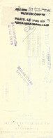 1927 VERRERIE VERRERIES ECLAIRAGE ELECTRICITE MULLER DESPLAS Paris => Dun Le Palleteau =>Dun Le Palestel Creuse Ponnin - Bills Of Exchange