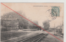 Ak Frankreich Bahnhof  [42] Loire  Andrézieux-Bouthéon Andrezieux Loire La Gare 1903 - Andrézieux-Bouthéon