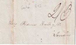 CUBA 1843 LETTRE - Vorphilatelie