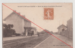 Ak Frankreich Bahnhof  [42] Loire  Saint Just Sur Loire Gare De Saint Just Saint Rambert 1921 - Saint Just Saint Rambert