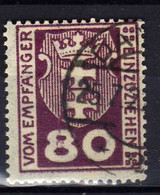 Danzig Portomarken 1921 Mi 6, Gestempelt [061122XXX] - Postage Due