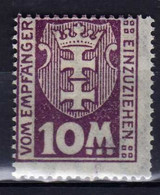 Danzig Portomarken 1923 Mi 21 X * [311021XVII] - Taxe