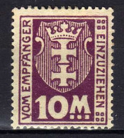 Danzig Portomarken 1923 Mi 21 Y * [311021XVII] - Taxe