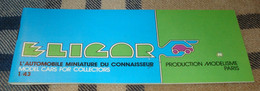 Catalogue ELIGOR - Voitures Miniatures - Cataloghi