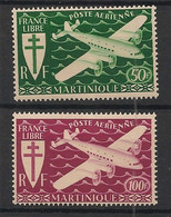 MARTINIQUE - 1945 - Poste Aérienne PA N°Yv. 4 à 5 - Série De Londres - Neuf Luxe ** / MNH / Postfrisch - Luchtpost