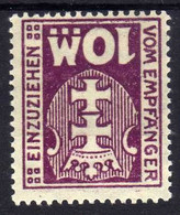 Danzig Portomarken 1923 Mi 21 Y * [311021XVII] - Taxe