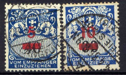 Danzig Portomarken 1932 Mi 40-41, Gestempelt [061122XXX] - Postage Due