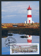 FRANCE (2022) Carte Maximum Card ATM LISA - 75e Salon Philatélique Automne, Saint-Pierre-et-Miquelon, Phare, Lighthouse - 2020-…