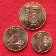 Belarus Set  1 + 2 + 5 Kopek 2009 / 2016 Kop.  Bielorússia Bielorrusia Biélorussie UNCºº - Bielorussia