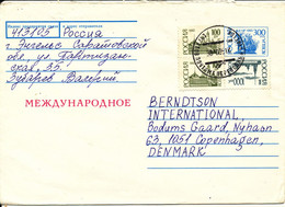 Russia Uprated Air Mail Cover Sent To Denmark 30-9-1991 Very Good Franked - Lettres & Documents