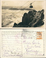 Grainau Zugspitzbahn (2805m) Hoch über Den Wolken 1923   Gel  Stempel LERMOOS - Sonstige & Ohne Zuordnung