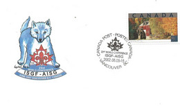 Canada  2002  Special Cover / Cancellation World Conference 2002 Vancouverr, ISGF, AISG 2002.06.09-15 - Lettres & Documents