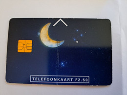 NETHERLANDS / CHIP ADVERTISING CARD/ HFL 2,50 / KPN/ABN AMRO/ MOON/ VERY DIFFICULT!!           /     CKD 006  ** 11820** - Privées