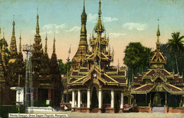 Burma, RANGOON, Shwe Dagon Pagoda, Naung Dawgyl (1910s) D.A. Ahuja No. 614 - Myanmar (Burma)