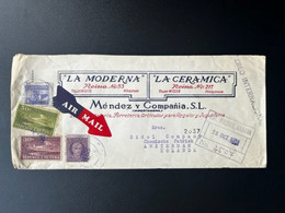 CUBA 1951 REGISTERED LETTER HAVANA TO AMSTERDAM 20-10-1951 - Storia Postale