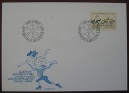 Liechtenstein FDC 1987 - Paul Flora Olympische Winterspiele 1988 Calgary Canada WinterSportpioniere Langlaufen - Cartas & Documentos