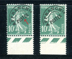 VARIÉTÉ - N° YVERT Préo 51e -1 Exemplaire Avec Petit T Surelevé + 1 Normal - Neufs Luxe - Unused Stamps