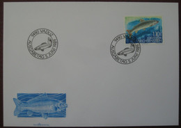 Liechtenstein FDC 1989 - Fische: Seeforelle (Salmo Trutta Lacustris) - Brieven En Documenten