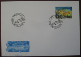 Liechtenstein FDC 1989 - Fische: Bachschmerle (Noemacheilus Barbatulus) - Cartas & Documentos