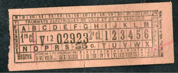 Ticket Billet Tramway Début XXe "Tramways Electriques De Lille Et De Sa Région / 25c" Tramways / Tram - Europa