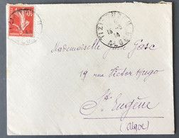 France N°138 Sur Enveloppe TAD Tizzi-Ouzou, Alger 18.3.1914 - (N034) - 1877-1920: Semi Modern Period