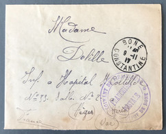 France WW1 Sur Enveloppe 9.11.1917 - Cachet REGIMENT DE TIRAILLEURS *DEPOT DE BONE* - (N038) - 1. Weltkrieg 1914-1918