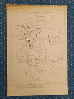 Carte Plan Champ De Bataille Guerre 1870 Bataille De Frœschwiller Reichshoffen  6 Aout - Cartes Topographiques