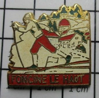 810i Pin's Pins / Beau Et Rare / SPORTS / SKI DE FOND FONCINE LE HAUT Par ALCARA - Sports D'hiver